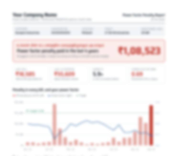 Blurred preview of the full penalty report